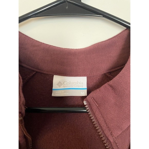 COLUMBIA‎ Women's Burgundy Full Zip Jacket - Size Medium - Picture 3 of 5